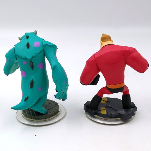 Disney Infinity Figure Lot Mr. Incredible and Sulley Monsters Inc Play Figures - Picture 2 of 3